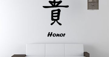 Αυτοκόλλητα Τοίχου - Τιμή Κινέζικο Σύμβολο