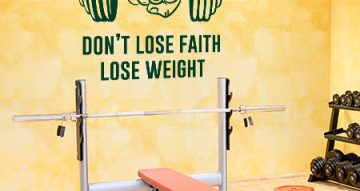 Για Επαγγελματικούς Χώρους - Dont lose faith lose weight (quote)