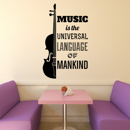 Για Επαγγελματικούς Χώρους - Music is a universal language (quote)