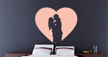 Αγίου Βαλεντίνου - Καρδιά με ερωτευμένο ζευγάρι