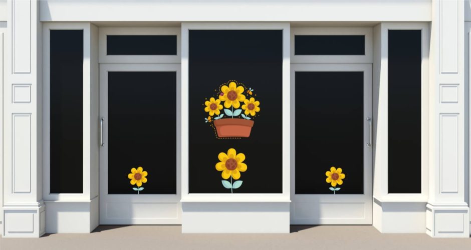 Ανοιξιάτικη Βιτρίνα - Spring Collection - Λουλούδια με μελισσούλες σε γλάστρα