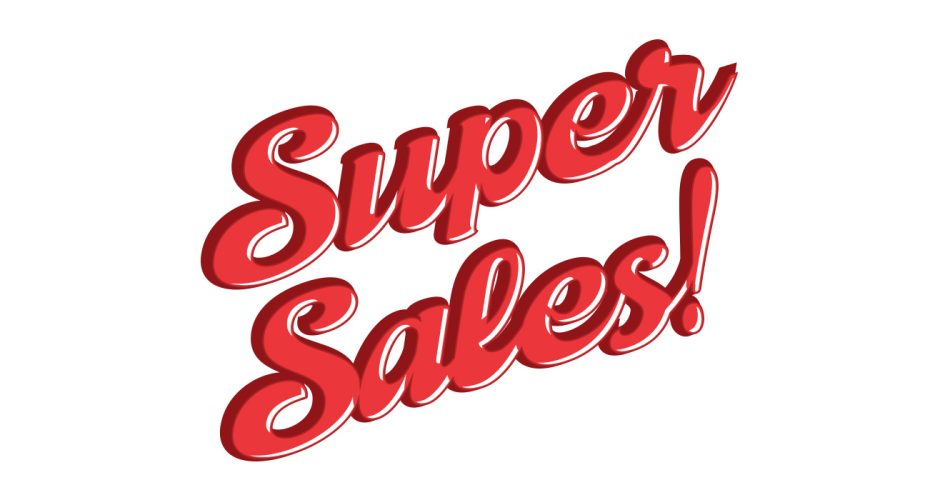Αυτοκόλλητα Εκπτώσεων & Προσφορών - SUPER SALES