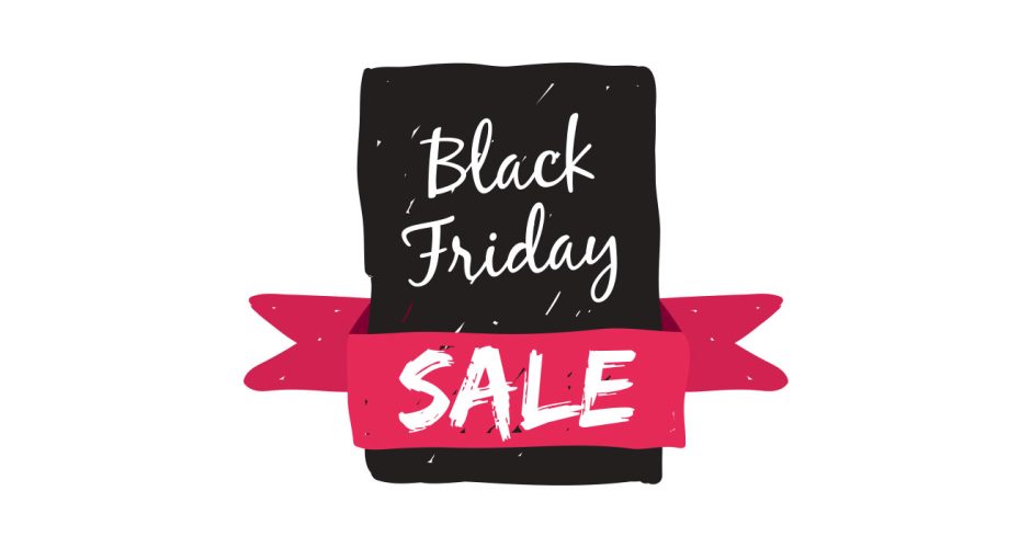 Αυτοκόλλητα Black Friday - Black Friday "Sales" με κορδέλα