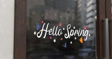 Ανοιξιάτικη Βιτρίνα - Spring Collection - Hello Spring με πεταλούδες και λουλουδάκια.