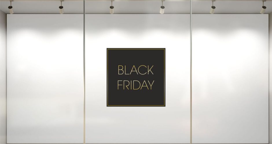 Αυτοκόλλητα Black Friday - Black friday gold with black
