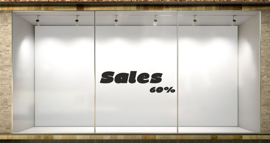 Αυτοκόλλητα Εκπτώσεων & Προσφορών - Αυτοκόλλητο “Sales” με το δικό σας ποσοστό έκπτωσης