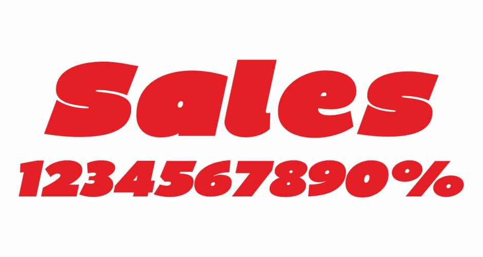 Αυτοκόλλητα Εκπτώσεων & Προσφορών - Αυτοκόλλητο “Sales” με το δικό σας ποσοστό έκπτωσης