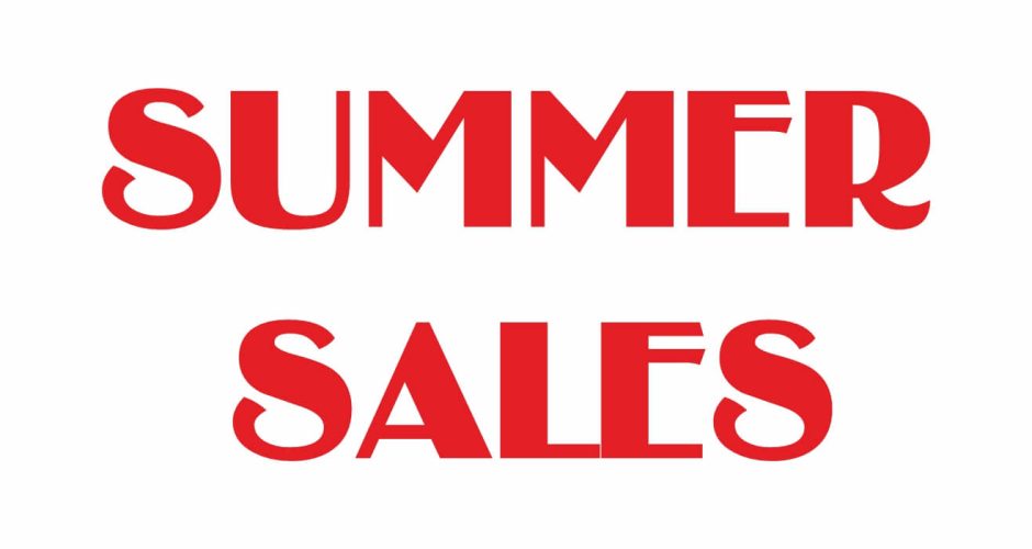 Αυτοκόλλητα Εκπτώσεων & Προσφορών - Απλό αυτοκόλλητο "Summer Sales" χωρίς ποσοστό έκπτωσης