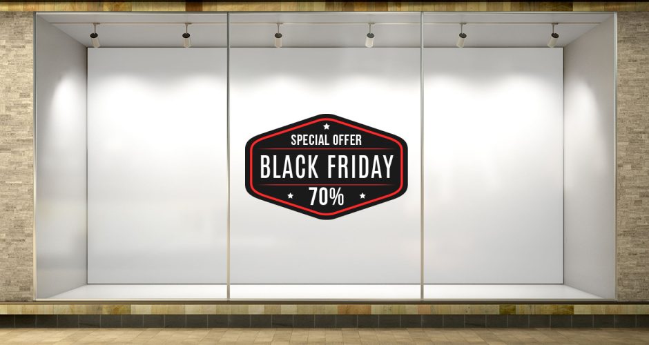 Αυτοκόλλητα Black Friday - Black Friday Προσφορές Special Offer με δικό σας ποσοστό