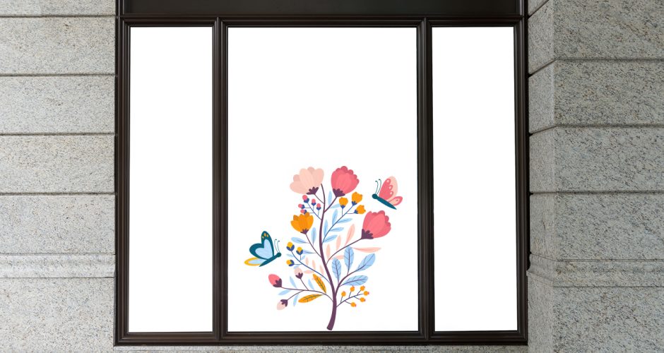 Ανοιξιάτικη Βιτρίνα - Spring Collection - Ανοιξιάτικο/Καλοκαιρινό φυτό με πολύχρωμα λουλούδια και πεταλούδες