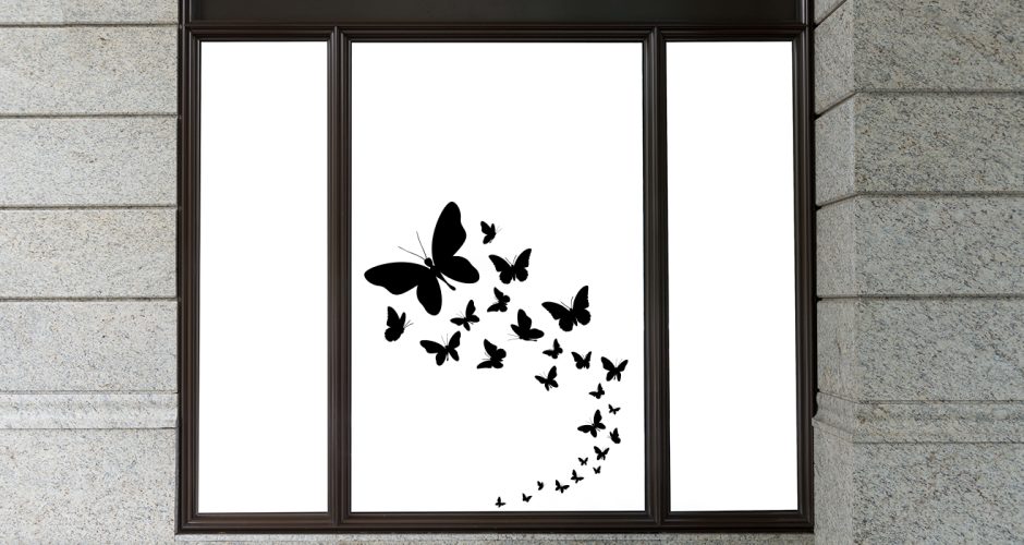 Ανοιξιάτικη Βιτρίνα - Spring Collection - Ανοιξιάτικη/Καλοκαιρινή βιτρίνα με μονόχρωμες πεταλούδες