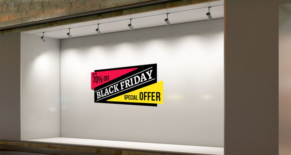 Αυτοκόλλητα Black Friday - Black Friday Προσφορές Special Offer μοντέρνο με δικό σας ποσοστό