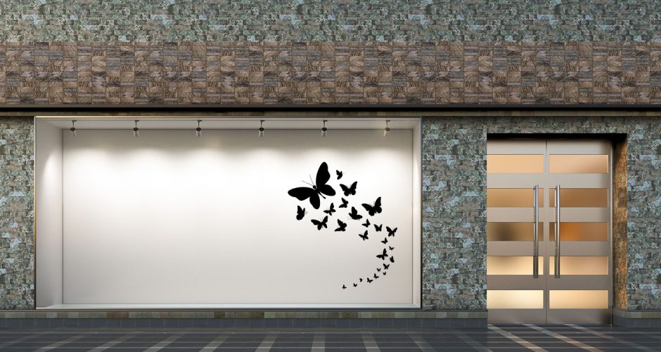 Ανοιξιάτικη Βιτρίνα - Spring Collection - Ανοιξιάτικη/Καλοκαιρινή βιτρίνα με μονόχρωμες πεταλούδες