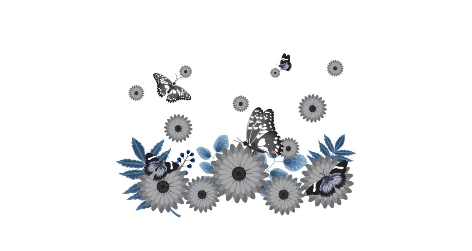 Ανοιξιάτικη Βιτρίνα - Spring Collection - Ανοιξιάτικη/Καλοκαιρινή σύνθεση με πεταλούδες και λουλούδια