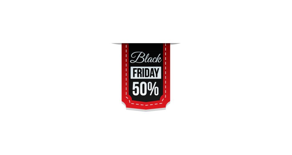 Αυτοκόλλητα Black Friday - Black Friday - Κρεμαστή κορδέλα με δικό σας ποσοστό