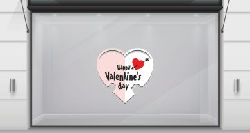 Αγίου Βαλεντίνου - Καλλιγραφικό Happy valentine’s day με καρδιά